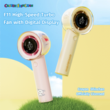  Quạt Cầm Tay Mini ROCK Crayon Shinchan F11 High-Speed Turbo (16H, 3000mAh, Digital Display) 