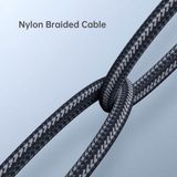  Cáp Sạc Đa Năng ROCK Deep Indigo Series USB TO Lightning+C 2.4A (1.2M, Nylon Braided) 