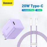  Bộ Sạc Nhanh iPhone Kèm Cáp C To Lightning Dynamic Baseus Super Si Pro Quick Charger PD 20W 