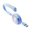  Cáp Sạc Nhanh 3-In-1 ROCK Doraemon USB TO L+M+C Retractable Cable (3.5A, 1.1M) 