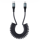  Cáp Sạc Nhanh C to Lightning ROCK Spring Coil 20W (1.5M, 3A, Nylon Braided) 