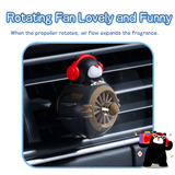  Máy Khuếch Tán Tinh Dầu Gắn Cửa Gió Xe Hơi ROCK Bear Aircraft Air Outlet Aroma Diffuser 