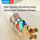  Cáp Sạc Nhanh 2 Đầu ROCK G20 Transparency Series 2-in-1 Fast Charge  Sync Cable 