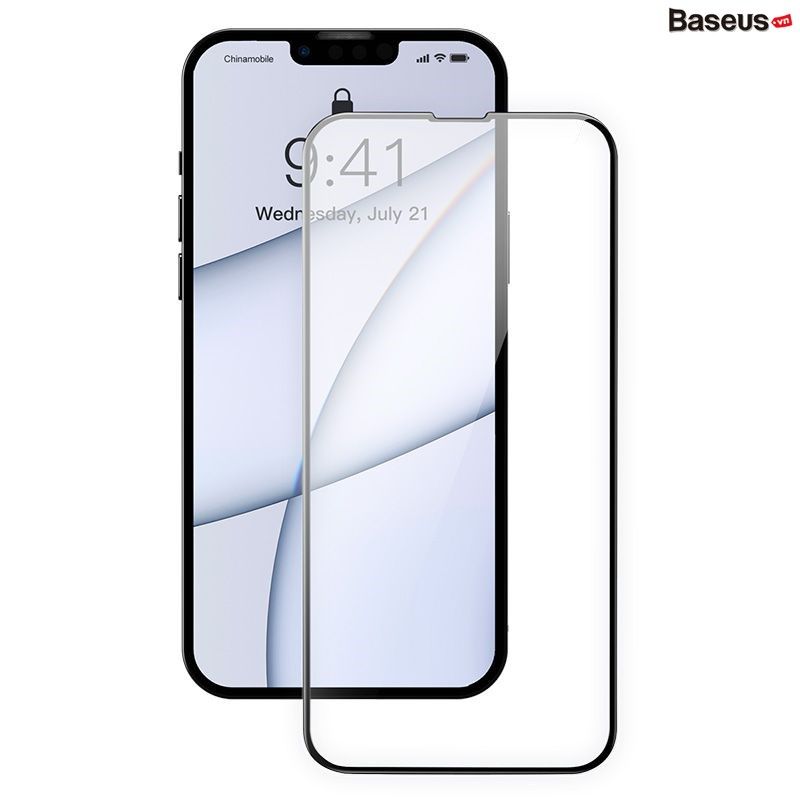  Kính cường lực CY-YMS Baseus 0.3mm Full-screen and Full-glass Super porcelain crystal Tempered Glass Film For iP 13 2021（2pcs/Pack+Pasting Artifactl) 