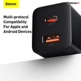  Bộ sạc nhanh nhỏ gọn Baseus Super Si Pro Quick Charger C+U 30W 