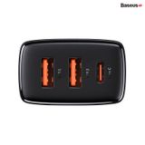  Cốc sạc nhanh siêu nhỏ gọn Baseus Compact Quick Charger 30W(USB dual port +Type C,30w PD/QC3.0 Multi Quick Charge Support) 