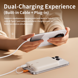  Pin Dự Phòng Không Dây Nam Châm ROCK TieTie with Type-C Built-in Cable 10000mAh 20W 