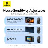  Chuột Không Dây Công Thái Học Baseus F02 Ergonomic Wireless Mouse (Bluetooth & 2.4GHz) 