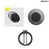  Đế Sạc Nhanh Không Dây Baseus Simple 2 Wireless Charger 15W Qi Cho iPhone Samsung Xiaomi Huawei LG Airpods (Kèm Cáp C To C 24W 12V/2A) 