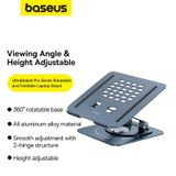  Giá Đỡ Tản Nhiệt Đa Năng Baseus UltraStable Pro Series Xoay 360 Độ Dùng cho Laptop/Macbook (Chất liệu kim loại cao cấp, điều chỉnh độ cao và góc nhìn) 