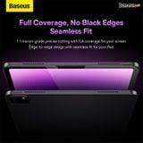  Kính Cường Lực Full Màn Hình Chống Trầy Siêu Nét Baseus Crystal Series 0.3mm HD Tempered Glass Screen Protector Cho IPad Pro / Air / Mini (12.9 , 11, 10.9, 10.5, 10.2, 7.9 inch) 