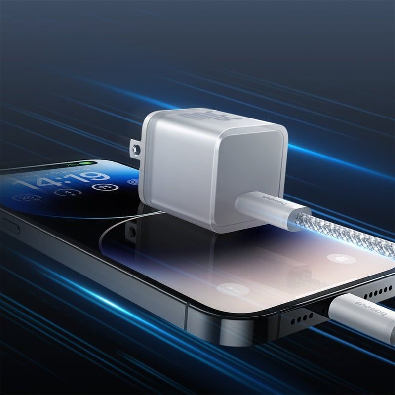  Củ Sạc Nhanh Baseus GaN5S Fast Charger 1C 30W Cho iPhone 15 14 13 Pro Max (Nhỏ gọn, sạc nhanh PD/Quick Charge) 