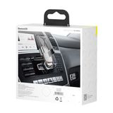  Bộ đế giữ điện thoại khóa tự động dùng cho xe hơi Baseus Metal Age Gravity Car Mount LV229（CD Version- Gắn khe CD） 