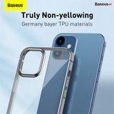  Ốp lưng Silicone dẻo trong suốt viền si màu Baseus Shining Case cho iPhone 12 Series (Soft TPU Silicone, Super Clear Case) 