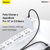  Cáp sạc nhanh 2 đầu Type C to Dual Type C Baseus Flash Series 100W (Type C to Type C x2, One-for-two, Power delivery Fast Charging Data Cable) 