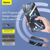  Baseus 0.3mm Full-screen and Full-glass Tempered Glass Film For iP 12/ PRO/ PROMAX 2020 (2pcs/pack+Pasting Artifact) 
