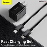  Bộ Sạc Nhanh Kèm Cáp Baseus Super Si Pro Quick Charger 1C 20W 