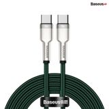  Cáp sạc siêu nhanh 100W Baseus Cafule Series Metal Data Cable Type-C to Type-C (100W) 