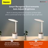  Đèn để bàn làm việc, đọc sách và làm đèn ngủ Baseus Smart Eye Series Full Spectrum Double Light Source AAA Reading and Writing Desk Lamp 