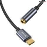  Đầu chuyển Type C sang Audio AUX 3.5mm Baseus L54 (Type-C Male to 3.5mm Female Adapter, built-in DAC, 24-bit/48kHz) 