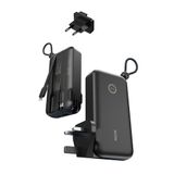  Pin Dự Phòng Kiêm Củ Sạc ROCK Y30 10000mAh 22.5W (with Built-in Type-C + Lightning Cable) 