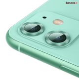  Bộ ốp viền kim loại tích hợp cường lực chống trầy Camera Baseus Alloy Protection Ring Lens Film dùng cho iPhone 11/iP 11 Pro/Pro Max 