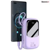  Pin sạc dự phòng sạc nhanh Baseus Qpow Digital Display 20000mAh (20W/22.5W, USB/Type C Dual Port,  Qc/ PD Quick Charging Power Bank with iPhone built-in Cable) 