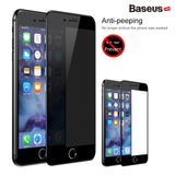  Kính cường lực 3D chống trầy - chống nhìn trộm Baseus Anti Spy - Break Edge LV321 cho iPhone 7/ 8/ Plus (0.23mm, 3D Anti Peeping Tempered Glass Film) 