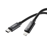  Cáp Sạc Nhanh ROCK Z28 C to C 60W/C to Lightning 27W (1M/2M, Metal Braided) 