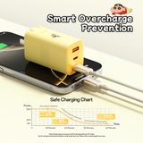  Củ Sạc Nhanh 2C+1A ROCK Crayon Shinchan Ice²Cube 65W (9-Layer Safety Protection) 