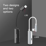  Bộ chuyển cổng Lightning sang Audio AUX 3.5mm + Lightning Baseus L50/L50S cho iPhone (Vừa sạc pin vừa nghe nhạc, có hỗ trợ Micro/ Đàm thoại) 