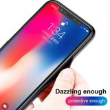  Ốp lưng trong suốt đổi màu Baseus Laser Luster Glass Case cho iPhone X (Soft Silicone Edge, Tempered Glass Back Cover) 