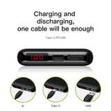  Pin dự phòng sạc nhanh Baseus Mini S Digital Display Power Bank 10,000mAh cho Smartphone/ Tablet ( PD + QC 3.0, USB-C input/ Output ) 