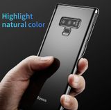  Ốp lưng trong suốt viền si màu Crome Baseus Shining Case cho Samsung Galaxy Note9 ( Ultra Thin, Luxury Plating Hard Plastic Case) 