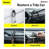  Miếng dán móc treo đa năng Baseus Beetle Vehicle Hook (2 PCS/Set, Aluminum Alloy, 3M Sticker Paste Holder for Car and Home) 