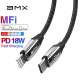  Cáp sạc nhanh Type C to Lightning siêu bền, chuẩn MFI Baseus BMX Sequins PD 18W (Power Delivery, MFi certified Cable ) 