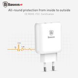  Bộ sạc nhanh đa năng 23W Baseus Bojure Dual USB (23W, Dual USB Quick charge 3.0) 