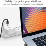  Bộ sạc nhanh 3 chấu Baseus Funzi Type C PD + U Quick charger cho Smartphone/ Tablet/ Macbook (USB + Type C PD Quick charge 3.0) 