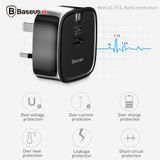  Bộ sạc nhanh 3 chấu Baseus Funzi Type C PD + U Quick charger cho Smartphone/ Tablet/ Macbook (USB + Type C PD Quick charge 3.0) 