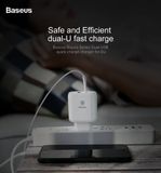  Bộ sạc nhanh đa năng 28W/ 32W Baseus Bojure cho Smartphone/ Tablet/ Macbook (2 Ports , USB + Type C PD Quick charge 3.0) 