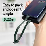  Cáp sạc ngắn 22cm tiện dụng, siêu bền Baseus Bracelet Type-C (5A Fast Charge/Huawei Supper Quick Charge, 480Mbps Data, TPE Portable Cable) 