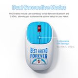  Combo Chuột + Bàn Phím Không Dây ROCK Doraemon Transpancy Set (2.4GHz + Bluetooth) 