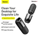  Máy hút bụi mini cầm tay Baseus C1 Capsule Vacuum Cleaner (45W, Pin sạc, 3800Pa) 