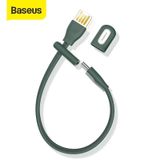  Cáp sạc ngắn 22cm tiện dụng, siêu bền Baseus Bracelet Type-C (5A Fast Charge/Huawei Supper Quick Charge, 480Mbps Data, TPE Portable Cable) 