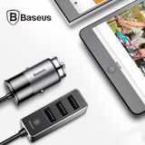  Bộ tẩu sạc đa năng dùng cho xe hơi Baseus LV111 (5.5A, 4 Port USB, Cáp dài 1.5M dùng cho cả ghế trước và sau xe) 