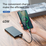  Cáp sạc ngắn Baseus Simple HW Type C 23cm (5A/40W Huawei Super Quick Charge, Sync Data ) 