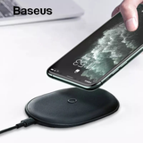  Đế sạc nhanh không dây Baseus Cobble Wireless Quick Charger 15W cho iPhone/ Samsung/ Xiaomi/ Oppo/ Vivo (Wireless Quick Charge) 