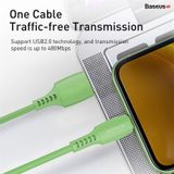  Cáp sạc và truyền dữ liệu tốc độ cao cho iPhone Baseus Colourful Lightning Cable (2.4A, Lightning, FastCharging & Sync Data TPE Cable) 