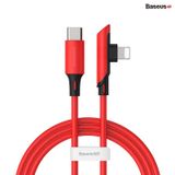 Cáp sạc nhanh C to Lightning dùng cho Game thủ Baseus Colourful Elbow PD 18W (Type-C to iPhone Power Delivery Fast Charge TPE Gaming Cable) 