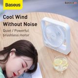  Quạt mini Pin sạc Baseus Cube Shaking Fan (Pin sạc 5400mAh, 18h sử dụng , Xoay 60 độ, Điều chỉnh nhiều cấp tốc độ, Cực êm ) 